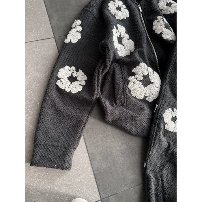 Oversize костюм на флісі з принтом