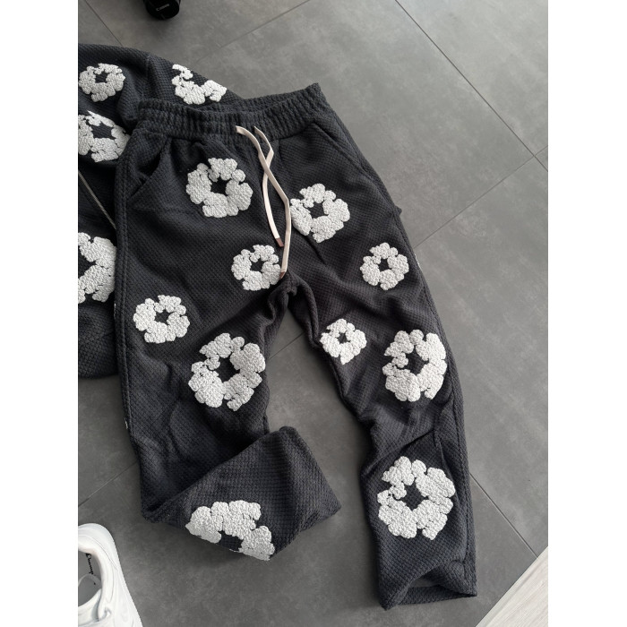 Oversize костюм на флісі з принтом