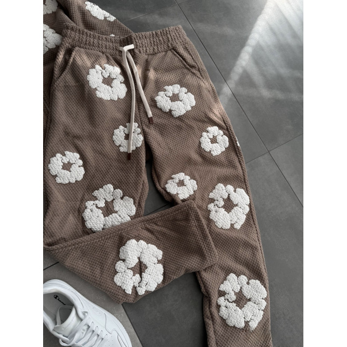 Oversize костюм на флісі з принтом