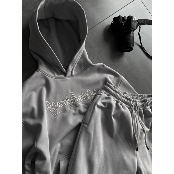 Oversize костюм з вишивкою