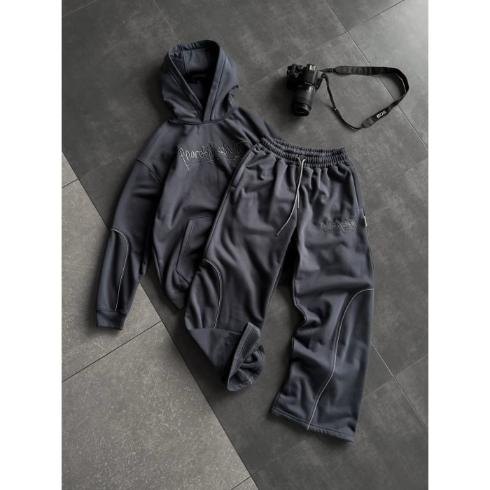Oversize костюм з вишивкою