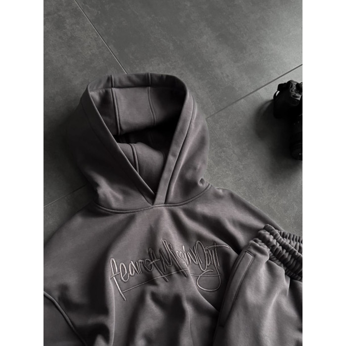 Oversize костюм з вишивкою