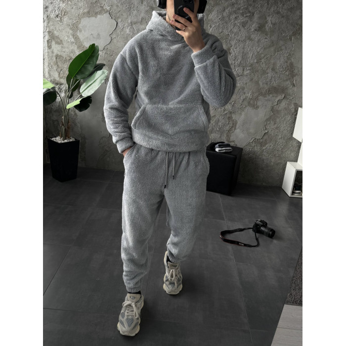 Плюшевий oversize костюм
