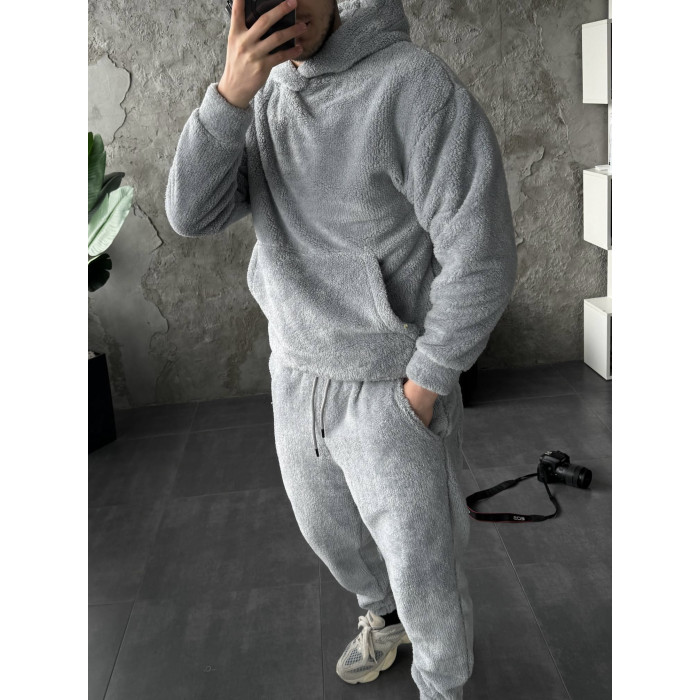 Плюшевий oversize костюм