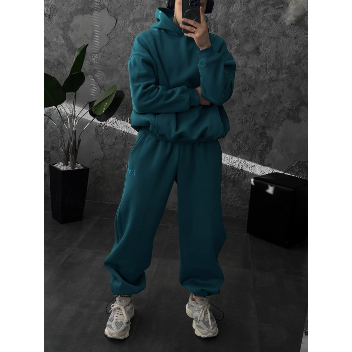 Oversize костюм з вишивкою