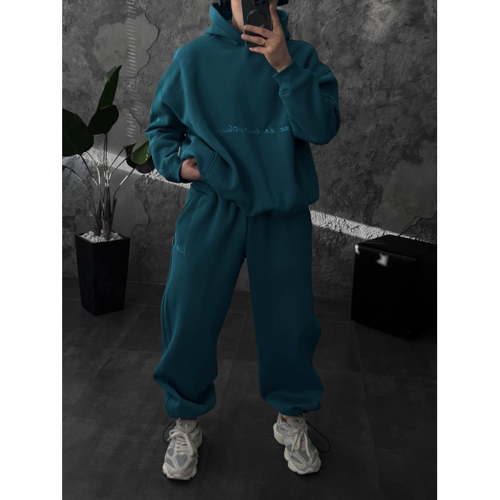 Oversize костюм з вишивкою