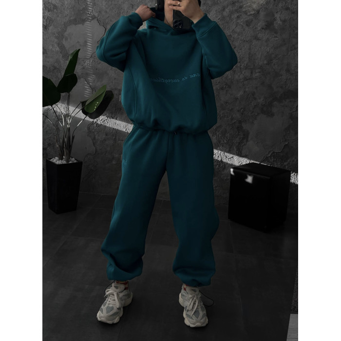 Oversize костюм з вишивкою