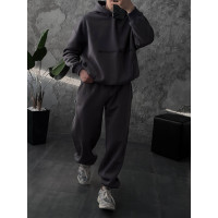 Oversize костюм з вишивкою