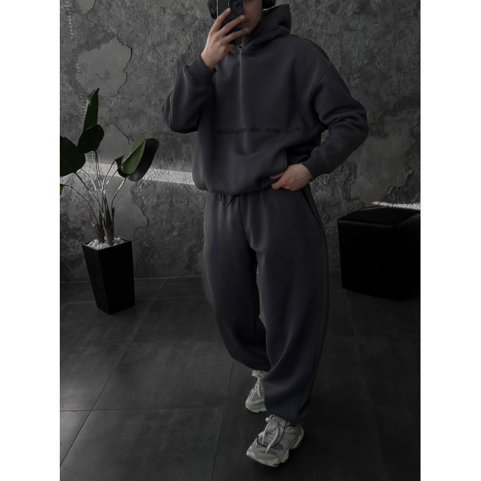 Oversize костюм з вишивкою