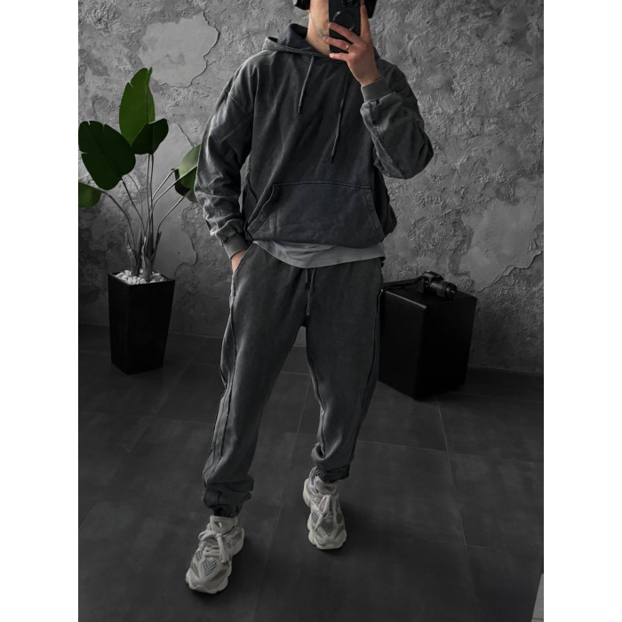 Oversize костюм з вивареної тканини