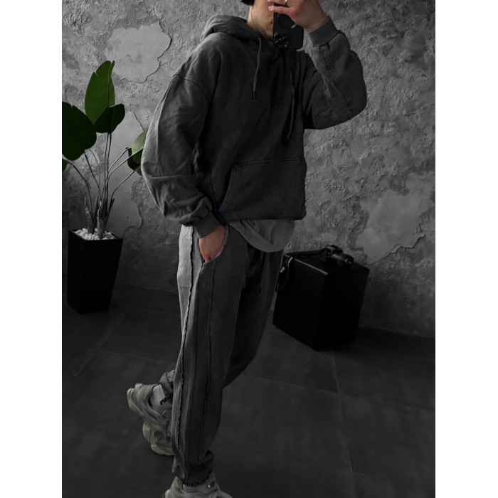 Oversize костюм з вивареної тканини