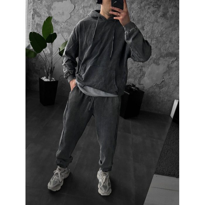 Oversize костюм з вивареної тканини