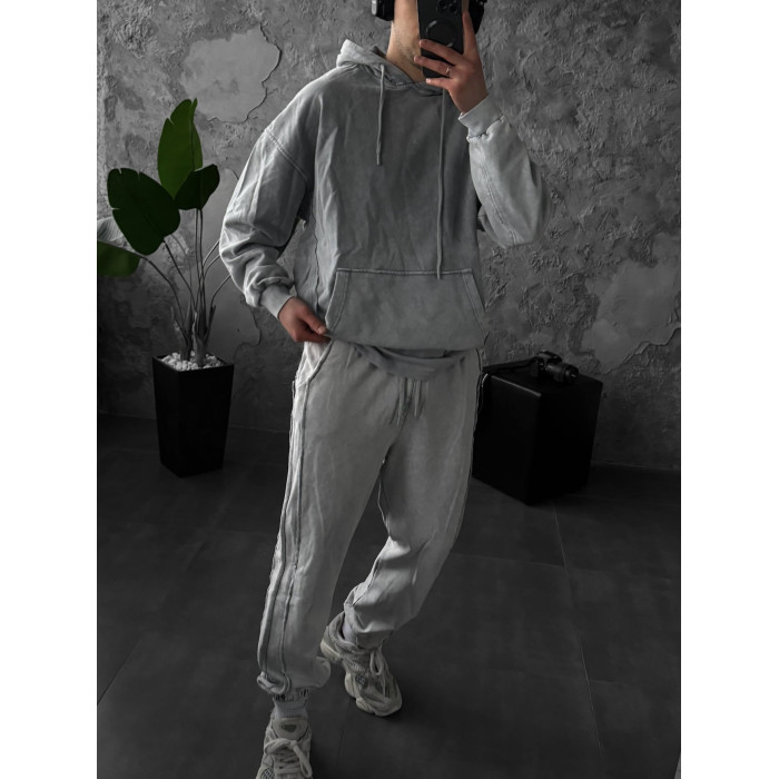 Oversize костюм з вивареної тканини