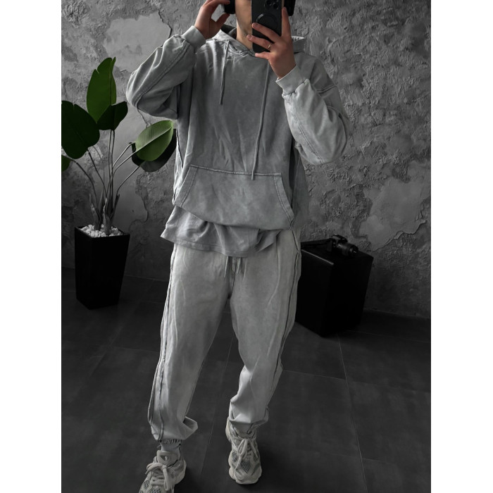 Oversize костюм з вивареної тканини