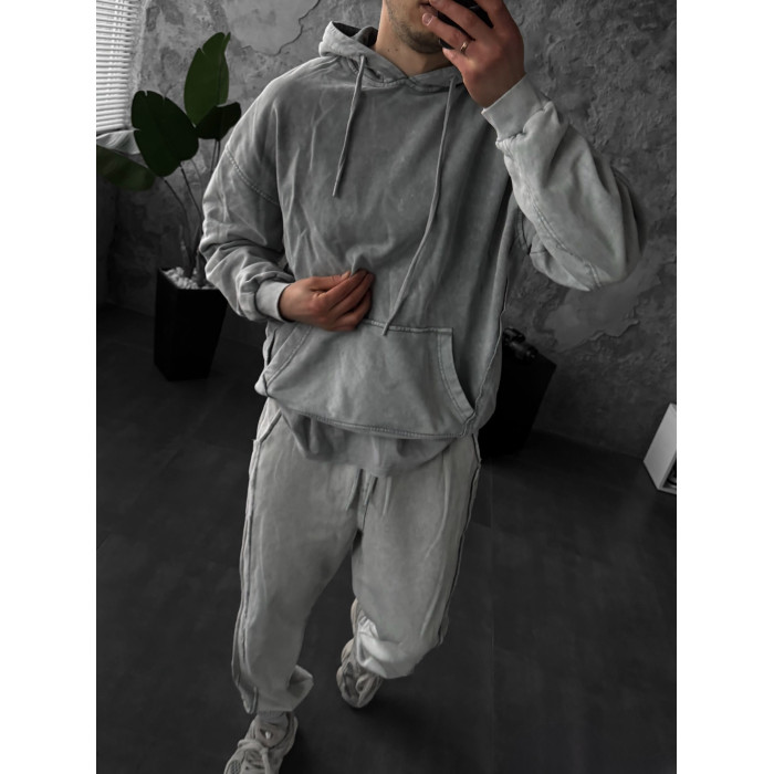 Oversize костюм з вивареної тканини