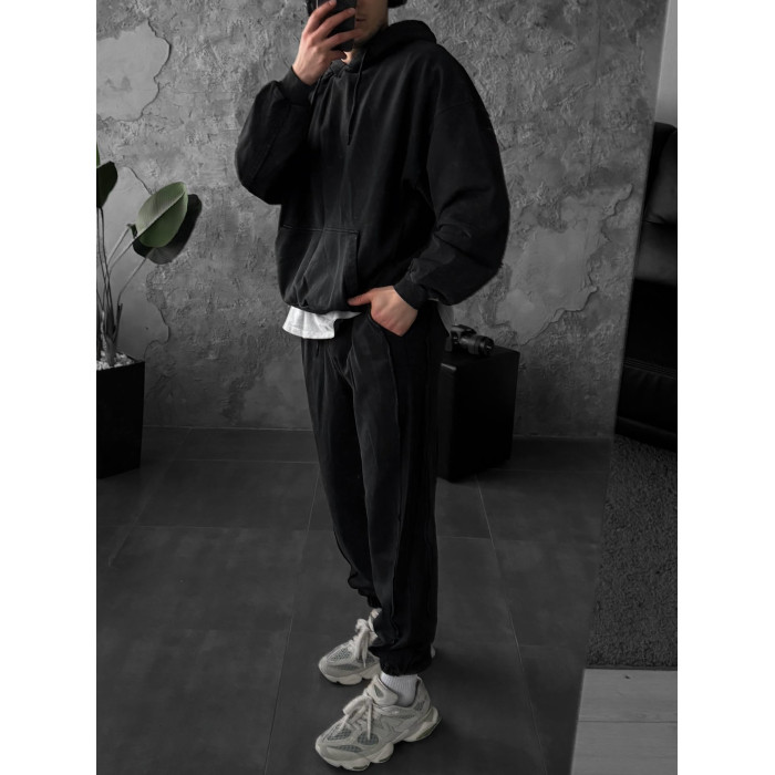 Oversize костюм з вивареної тканини