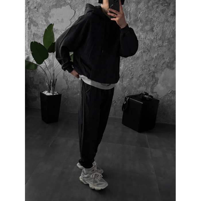 Oversize костюм з вивареної тканини