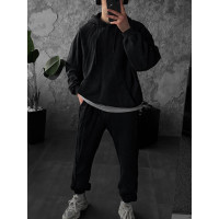 Oversize костюм з вивареної тканини