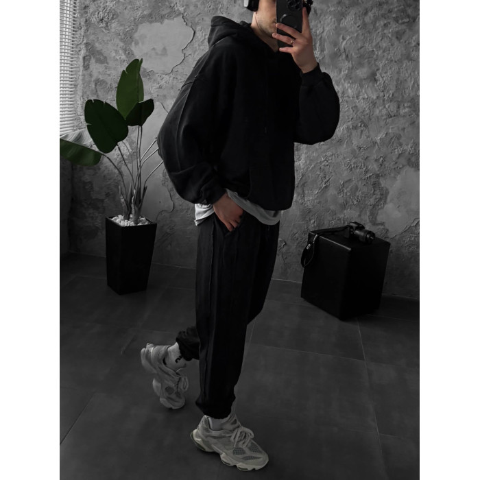 Oversize костюм з вивареної тканини