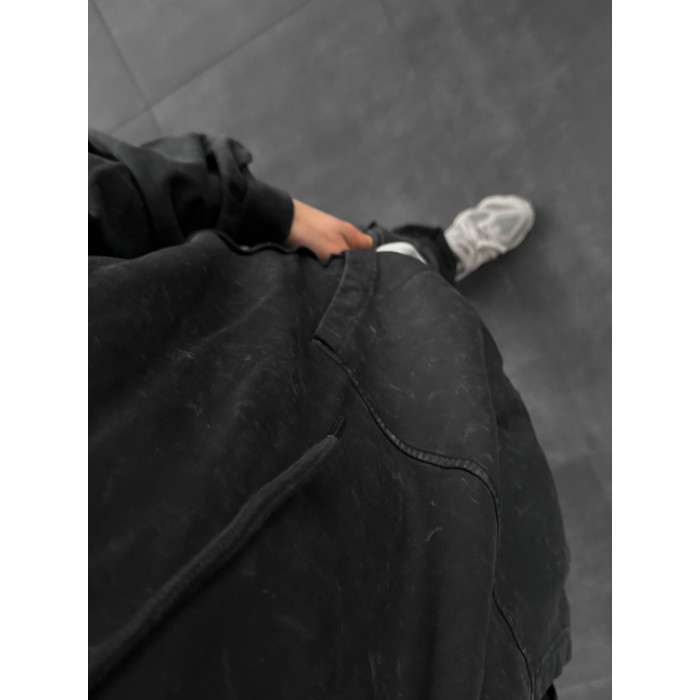 Oversize костюм з вивареної тканини