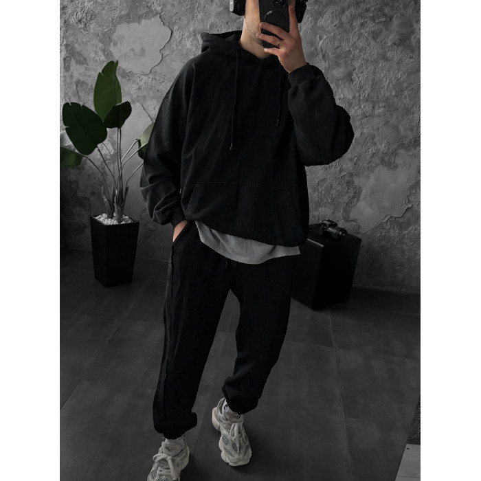 Oversize костюм з вивареної тканини