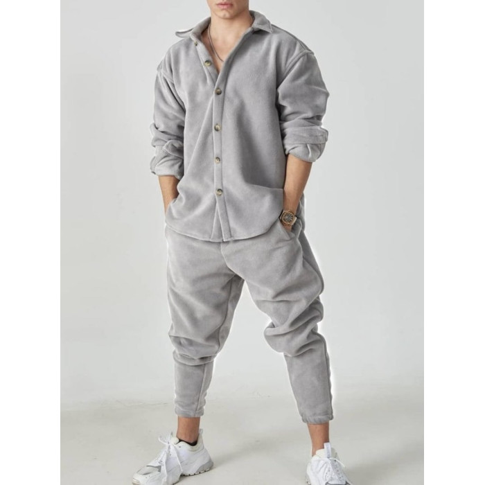 Флісовий oversize костюм