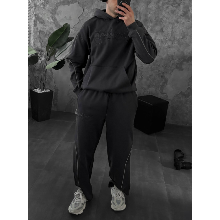 Oversize костюм з вишивкою