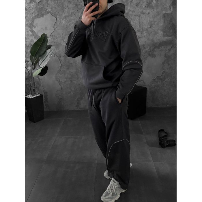Oversize костюм з вишивкою