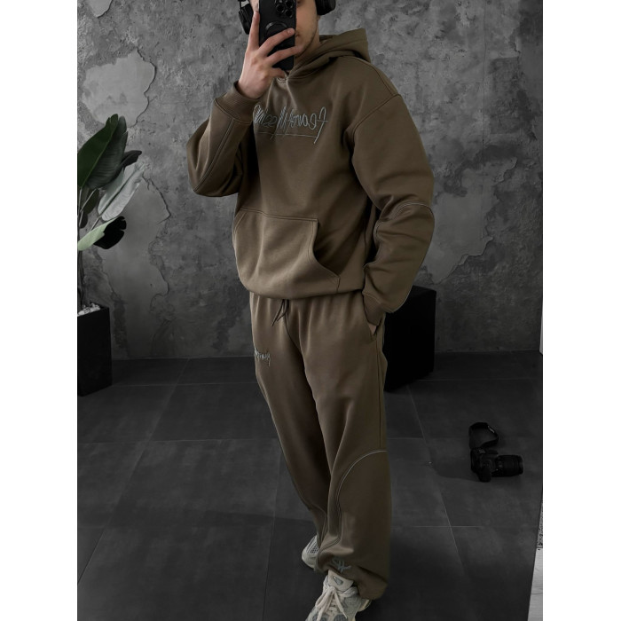 Oversize костюм з вишивкою