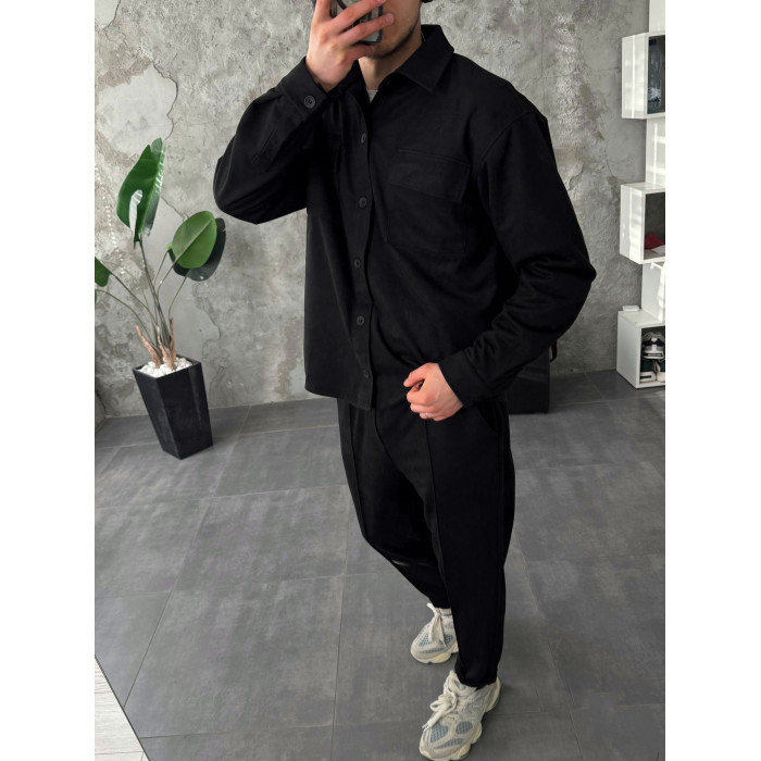 Oversize костюм з накладними кишенями