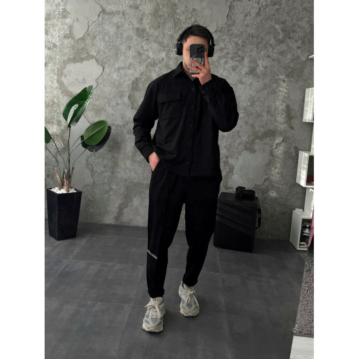 Oversize костюм з накладними кишенями