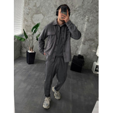 Oversize костюм з накладними кишенями