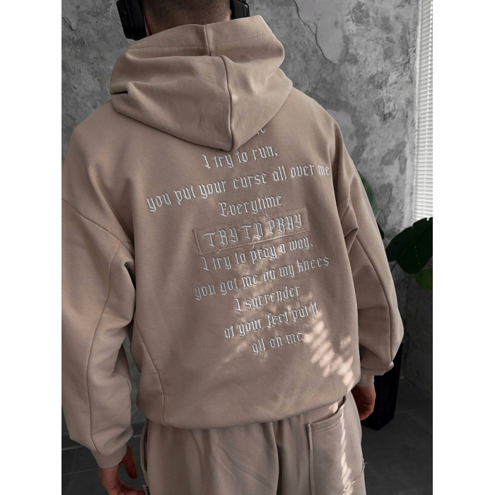Oversize костюм з вишивкою