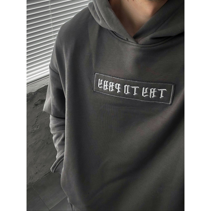 Oversize костюм з вишивкою