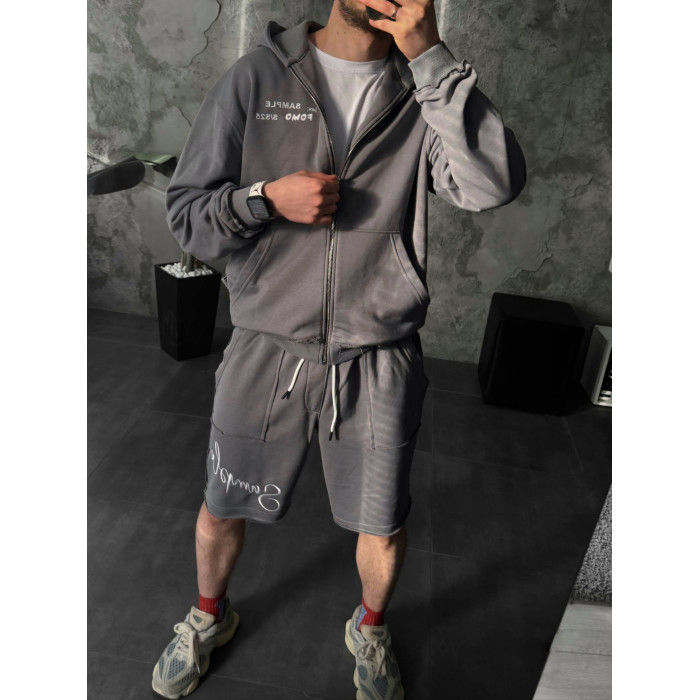 Oversize костюм з вишивкою