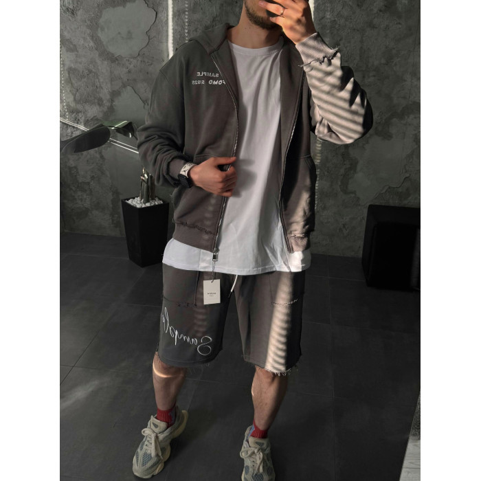 Oversize костюм з вишивкою