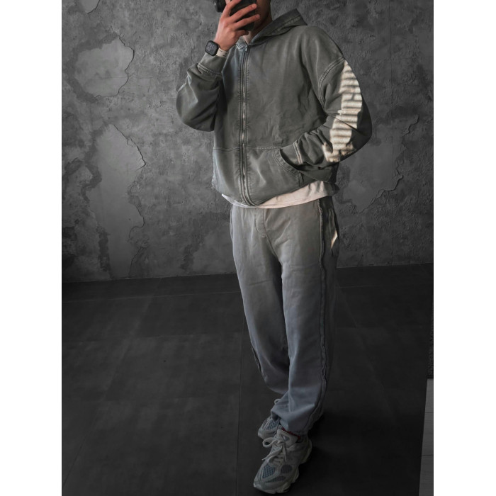 Oversize костюм з вивареної тканини