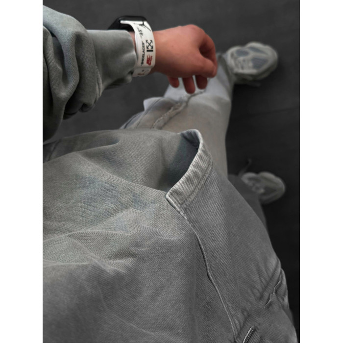 Oversize костюм з вивареної тканини