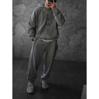 Oversize костюм з вивареної тканини