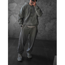 Oversize костюм з вивареної тканини