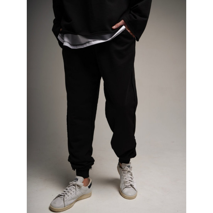 Oversize костюм з необробленими краями