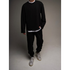 Oversize костюм з необробленими краями