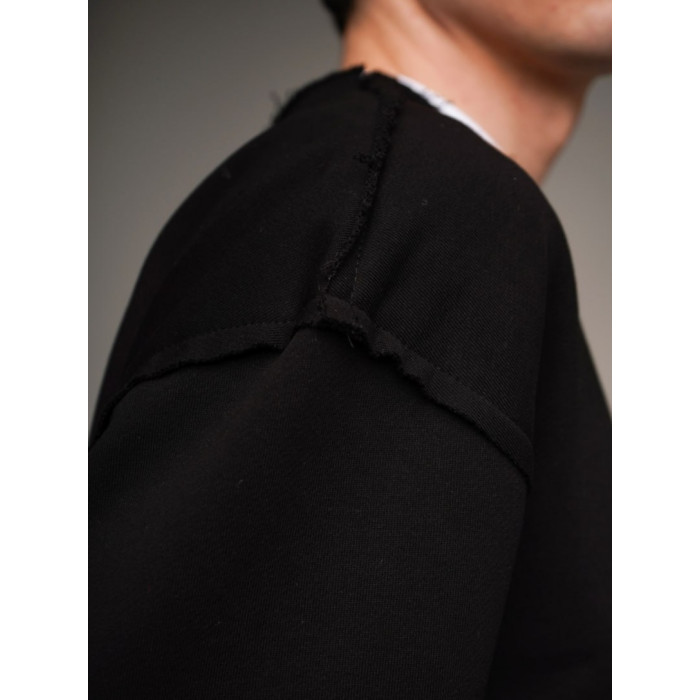 Oversize костюм з необробленими краями