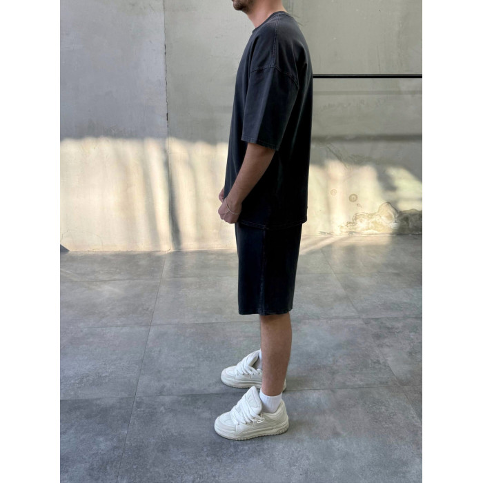 Oversize костюм з вивареної тканини