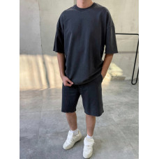 Oversize костюм з вивареної тканини