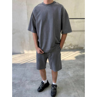 Oversize костюм з вивареної тканини