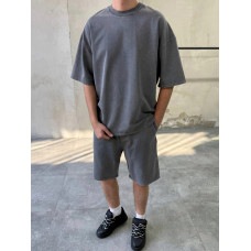 Oversize костюм з вивареної тканини