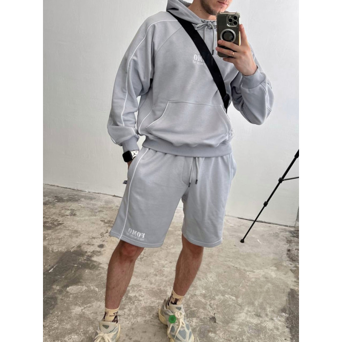 Oversize костюм з принтом