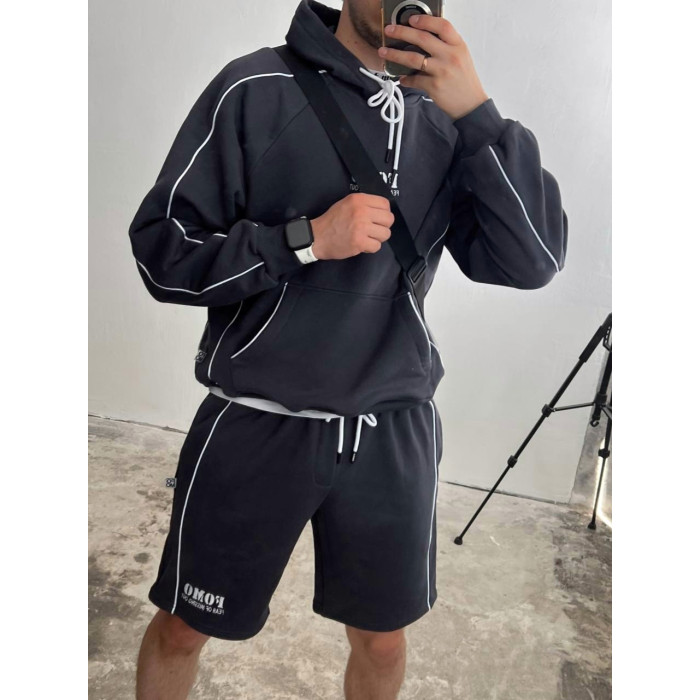 Oversize костюм з принтом