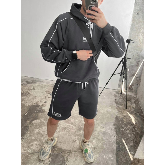 Oversize костюм з принтом